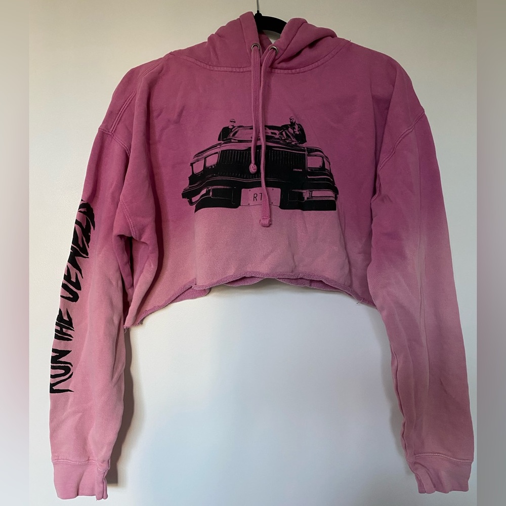 Cropped Run the Jewels Ombré Hoodie